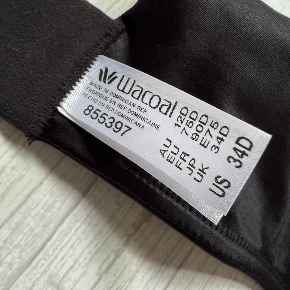 Wacoal Inner Sheen Mid-Coverage Underwire Bra 855397 Size 34D - Picture 3 of 3